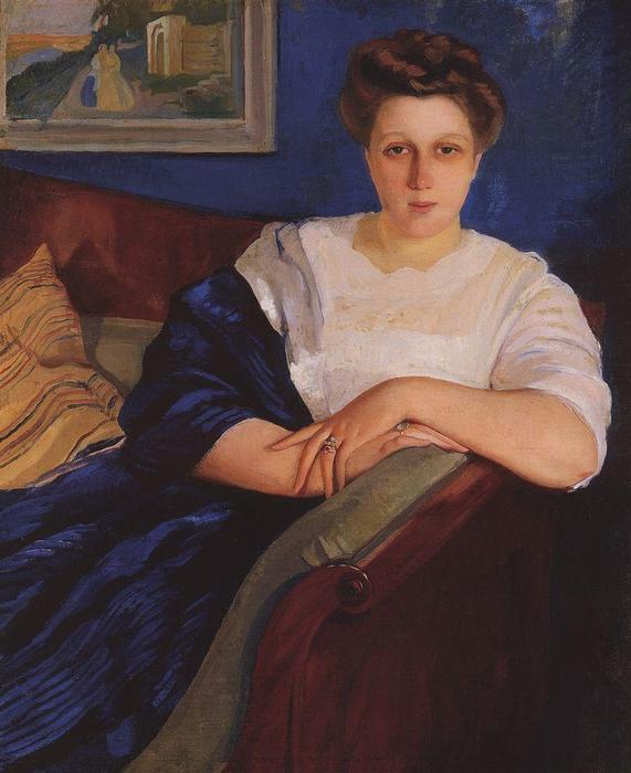 Portrait Of The Composer's Daughter, Ef Napravnik — Zinaida Serebriakova