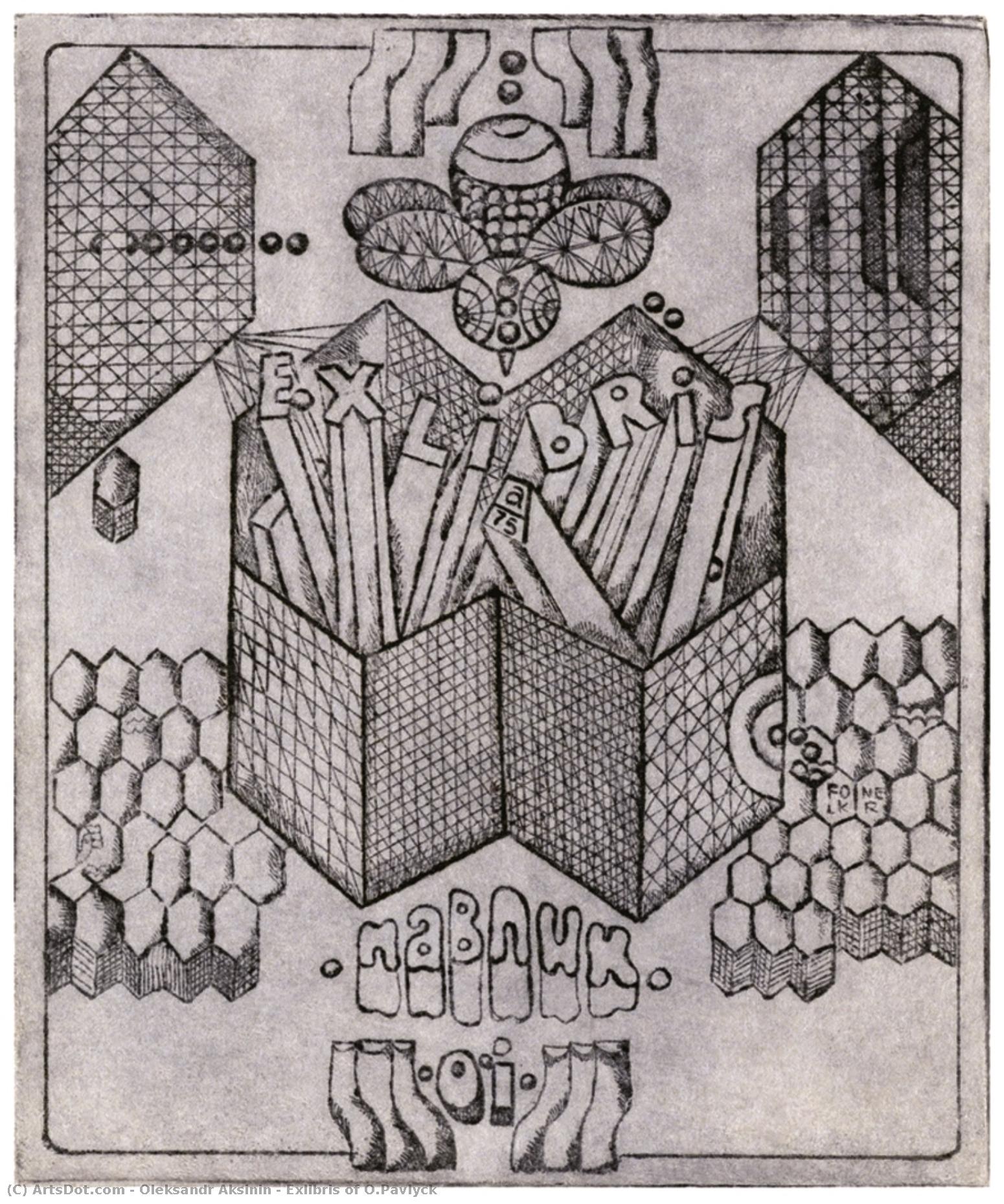 Exlibris Of O.pavlyck — Oleksandr Aksinin