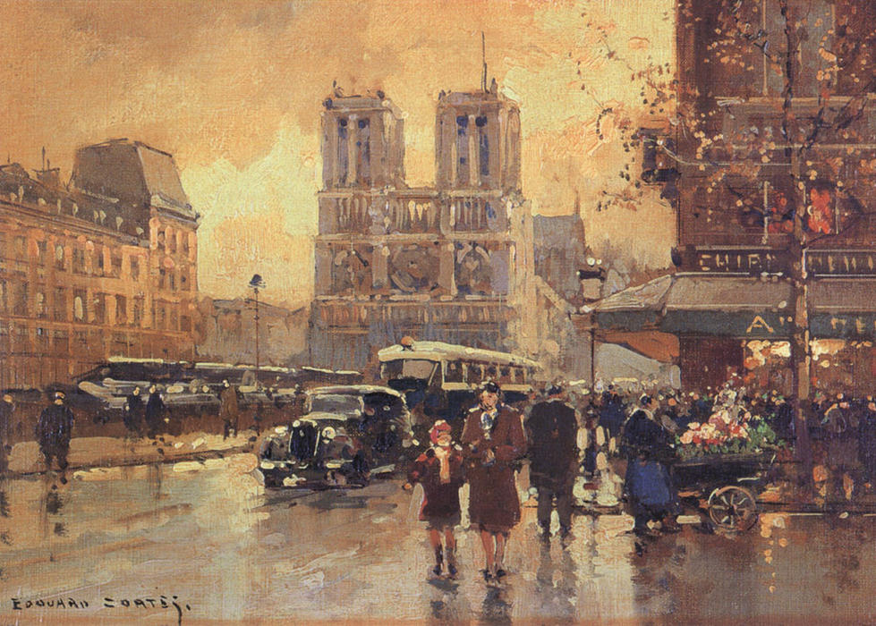 Place Saint Michel, Notre Dame — Edouard Cortès