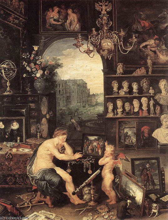 The Sense Of Sight (detail) — Jan Brueghel The Elder