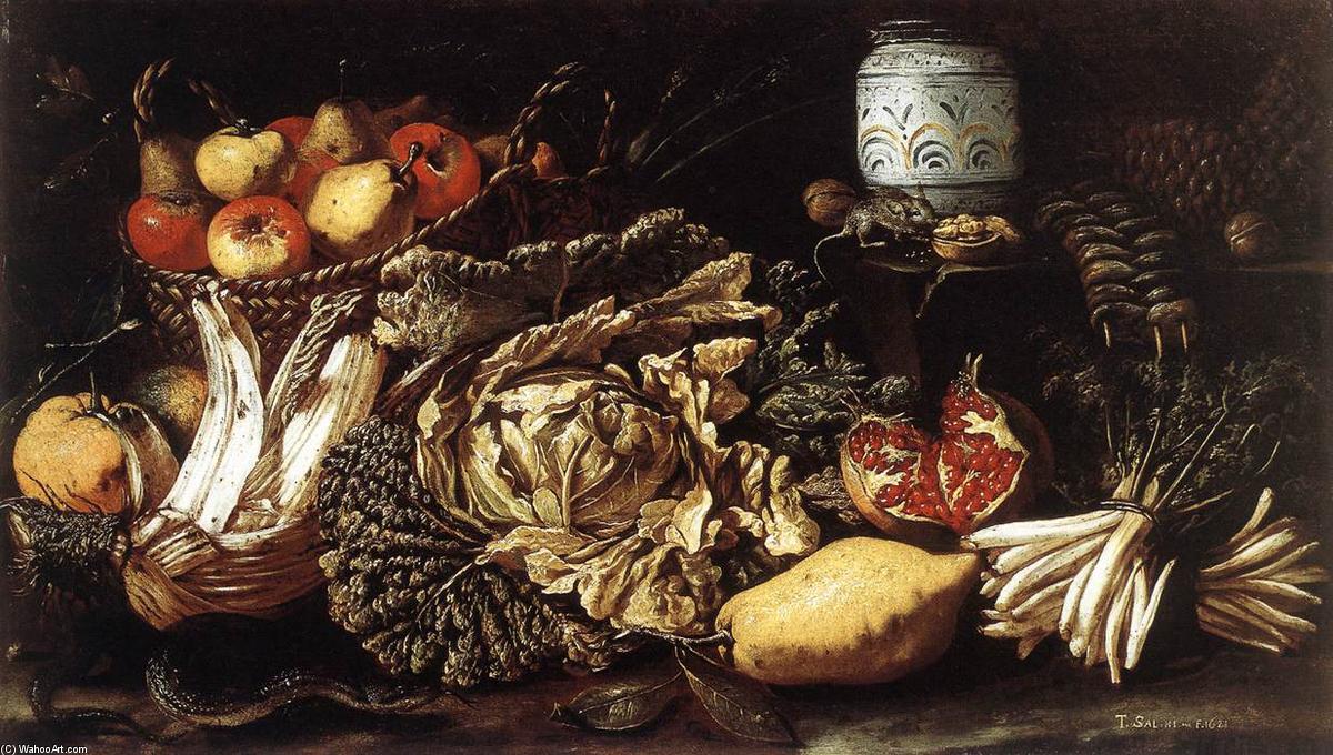 Still-life With Fruit, Vegetables And Animals — Tommaso Salini