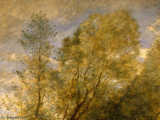 The Forest Of Coubron (detail 1) - — Jean-baptiste-camille Corot