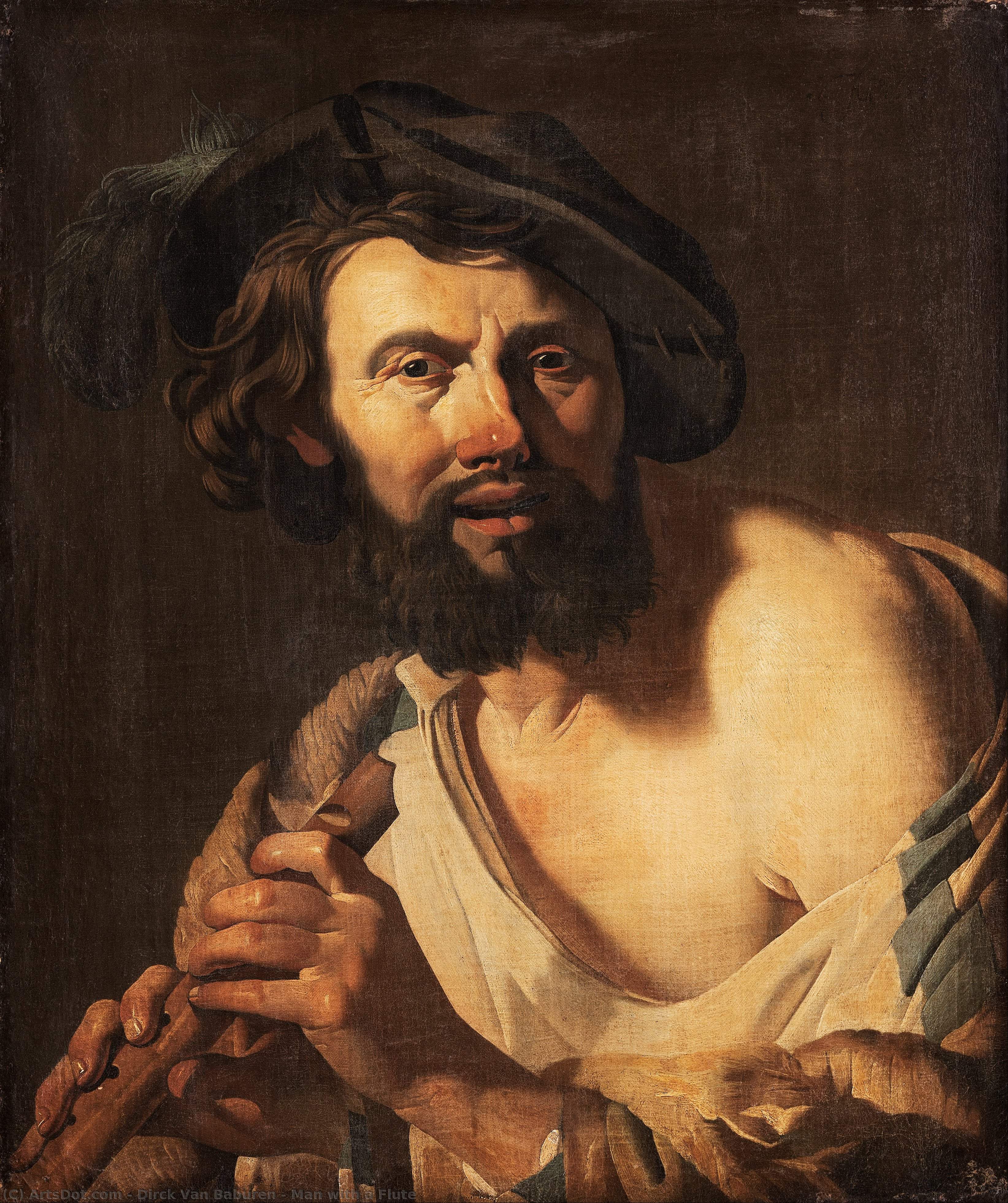 Man With A Flute — Дирк Ван Бабюрен