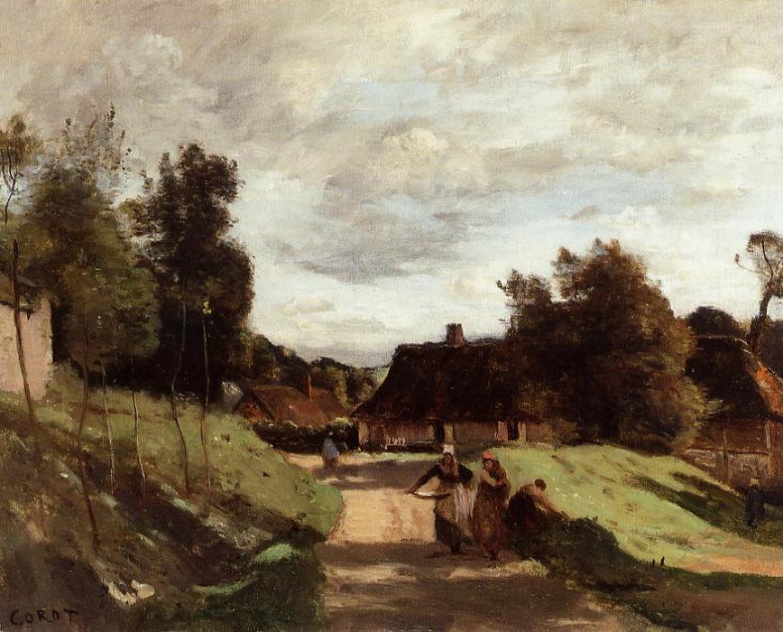 Near The Mill, Chierry, Aisne — Jean-baptiste-camille Corot