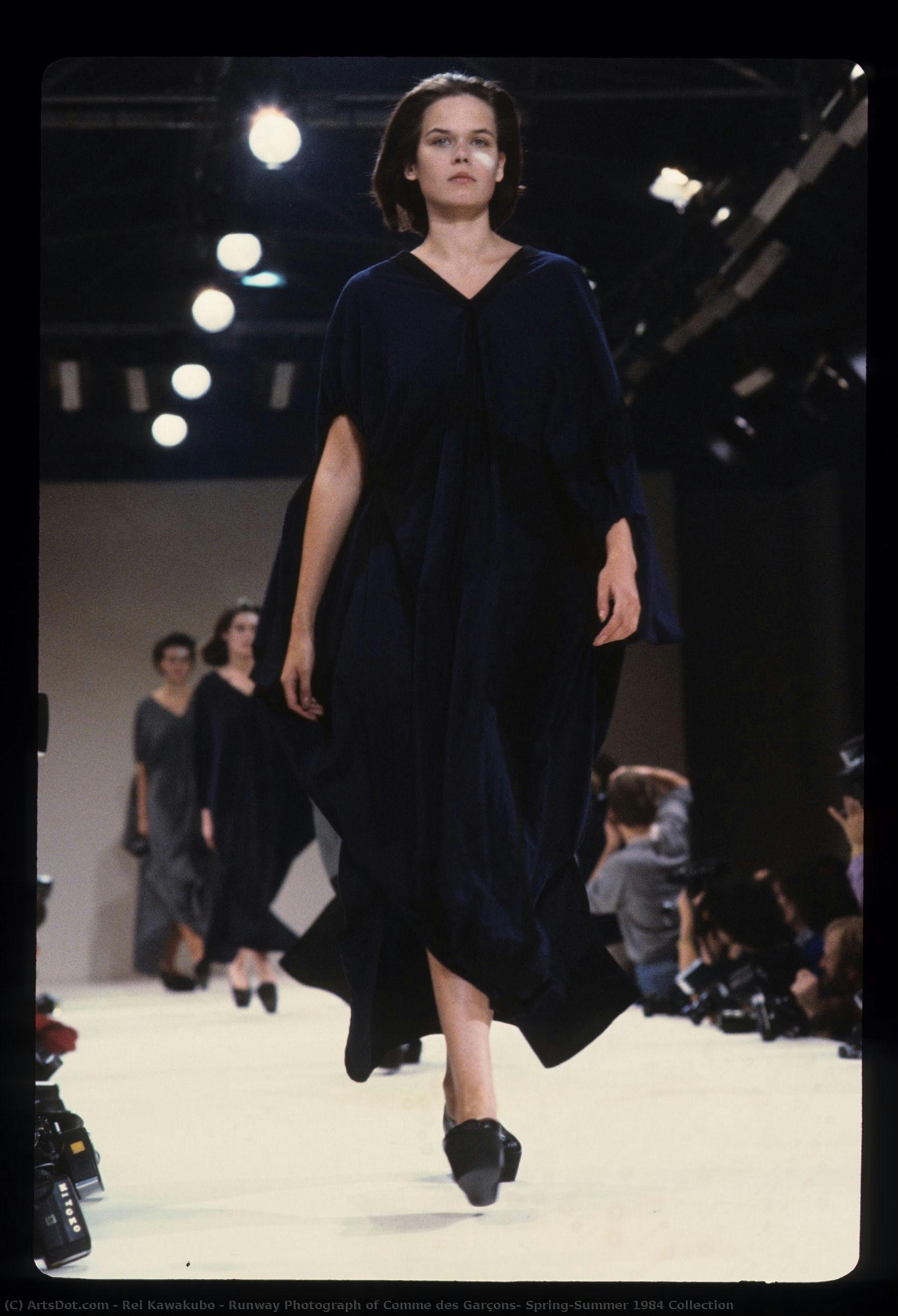 Runway Photograph Of Comme Des Garçons, Spring/summer 1984 Collection — Rei Kawakubo