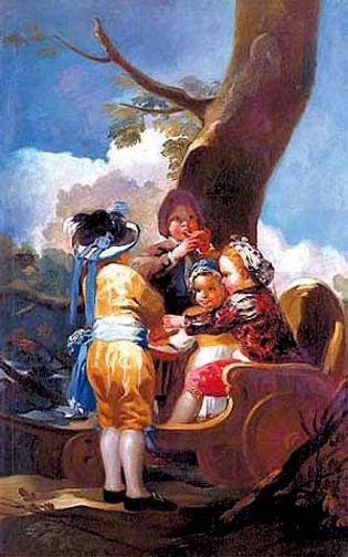 Children With A Cart — Francisco José De Goya Y Lucientes
