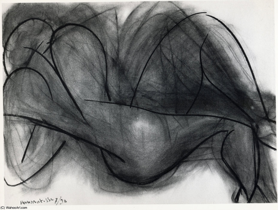 Nu De Dos Fusain Auf Papier Sammlung Privat — Henri Matisse