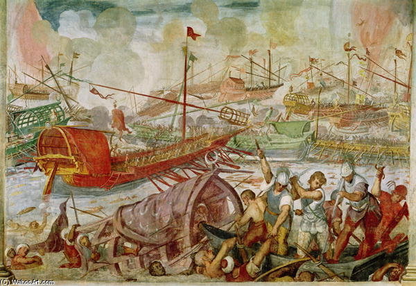 The Battle Of Lepanto — Antonio Vassilacchi