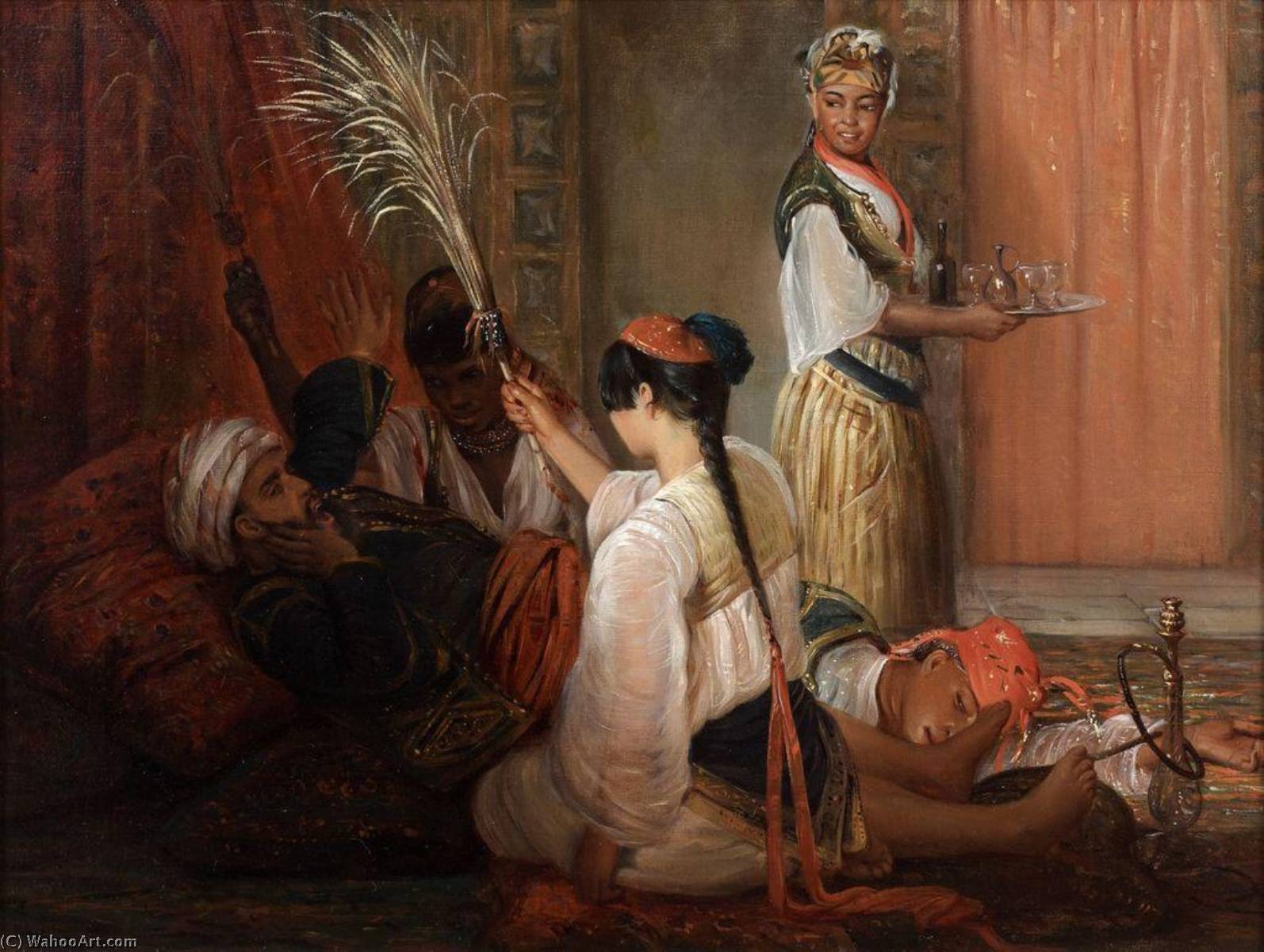 In The Harem — Francois Auguste Biard