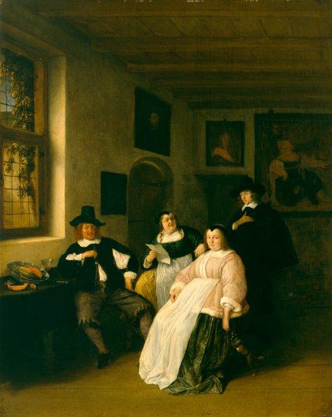 The De Goyer Family And The Painter — Adriaen Van Ostade