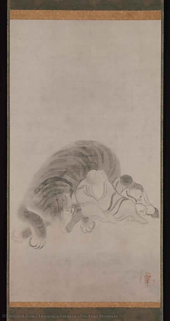 The Four Sleepers — Tawaraya Sōtatsu