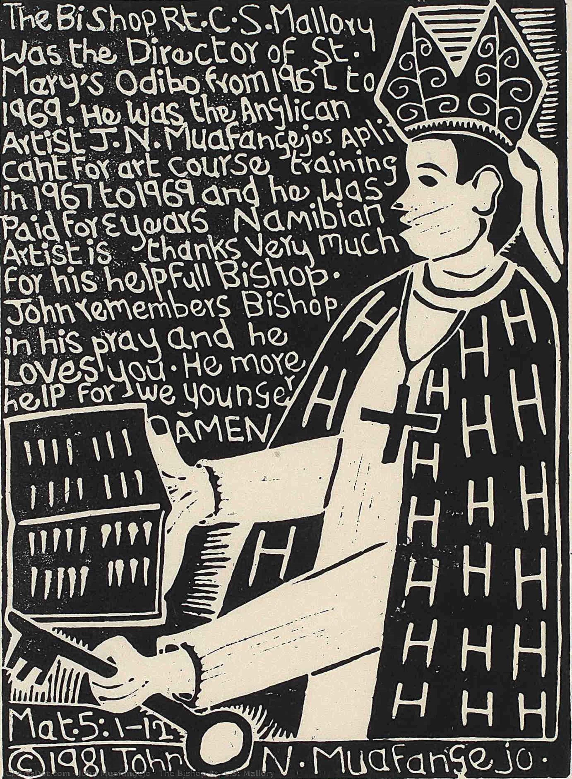 The Bishop Rt. C.s. Mallory — John Muafangejo