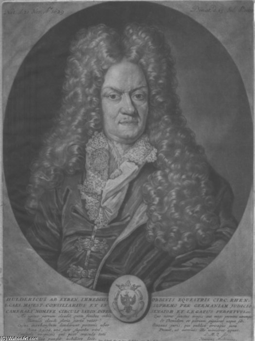 Portrait Of De Hulderich Von Eyben — Pieter Schenck