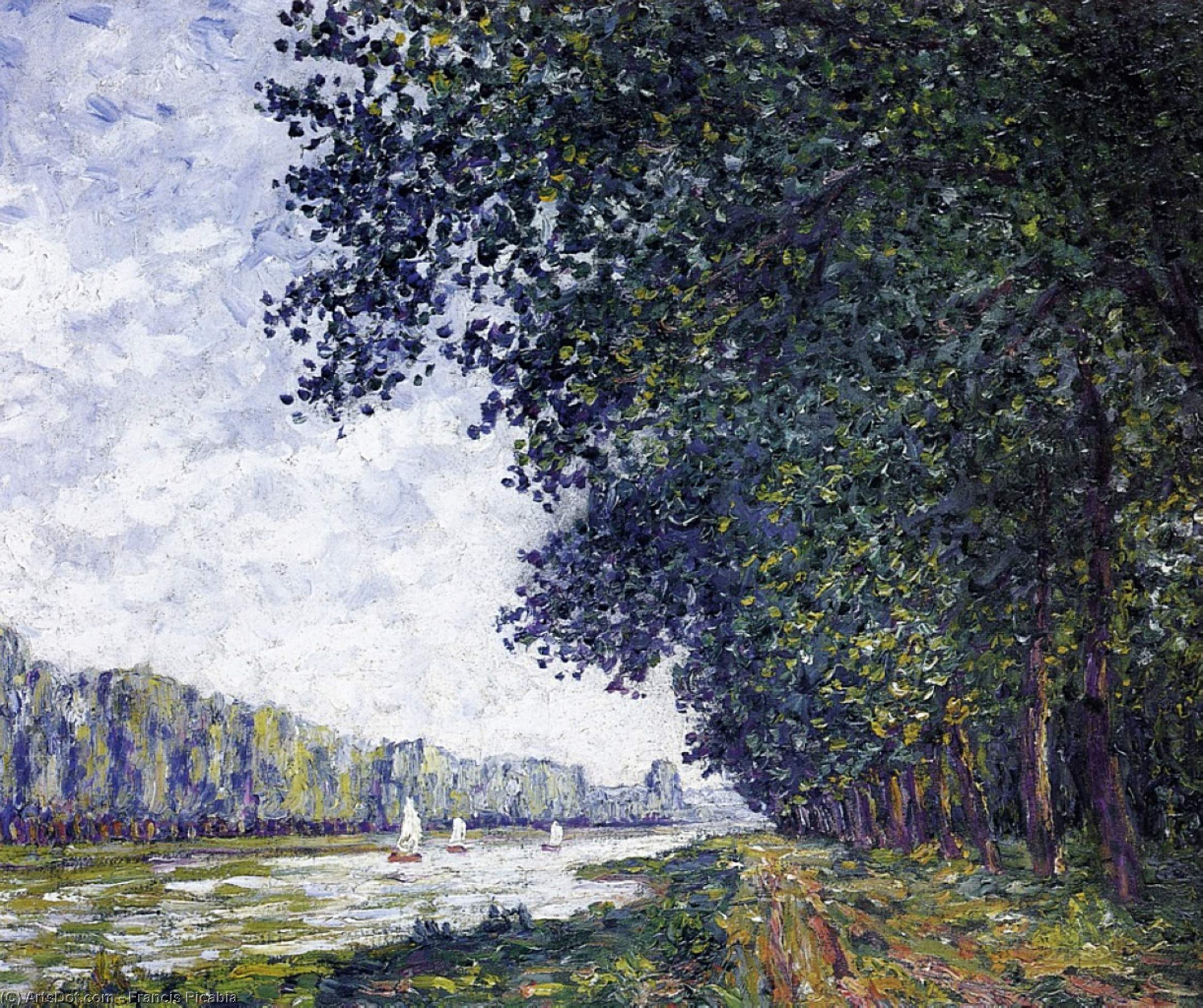 Banks Of The Orne At Benouville — Francis Picabia