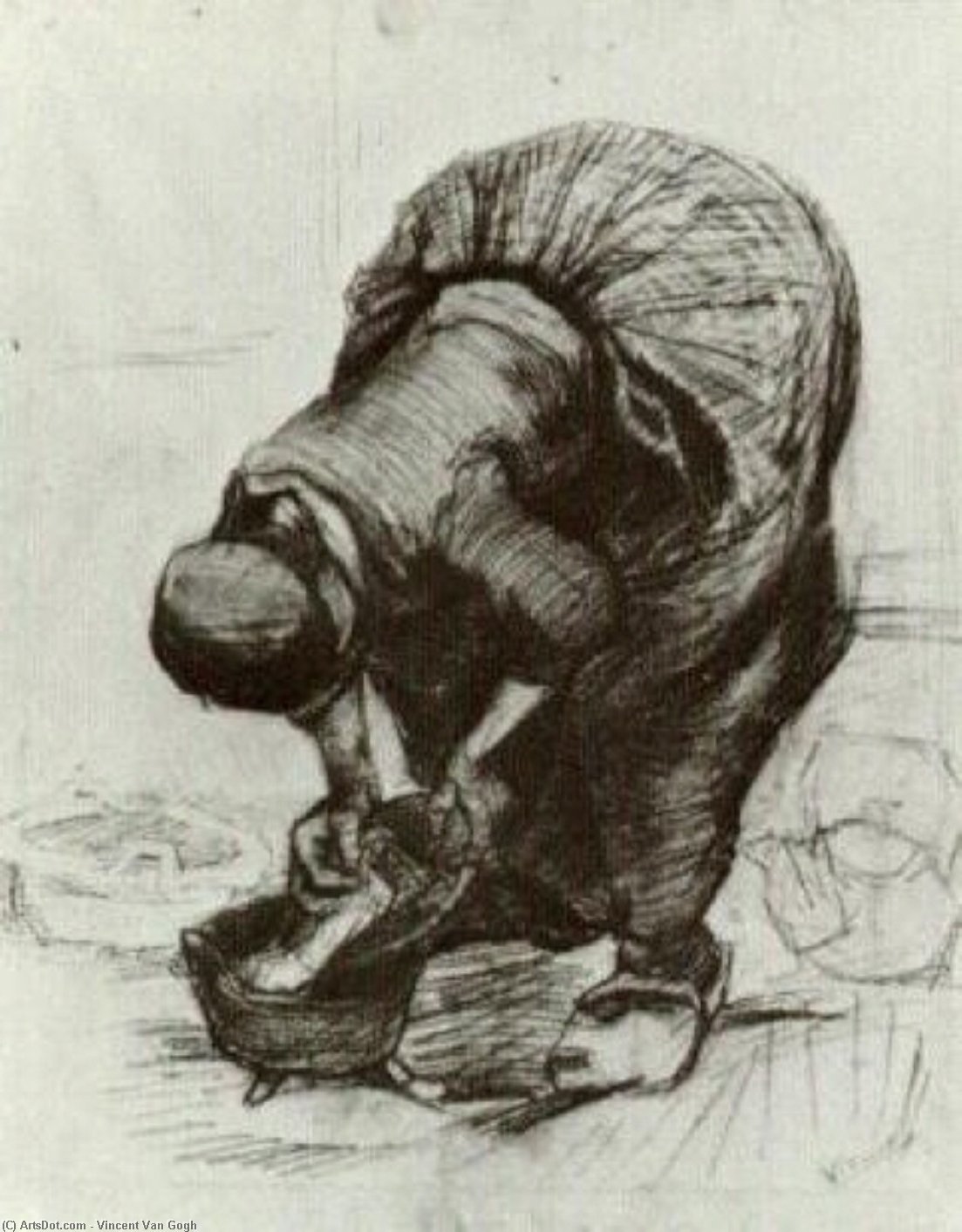 La Mujer Campesina Junto Al Cubo — Vincent Willem Van Gogh