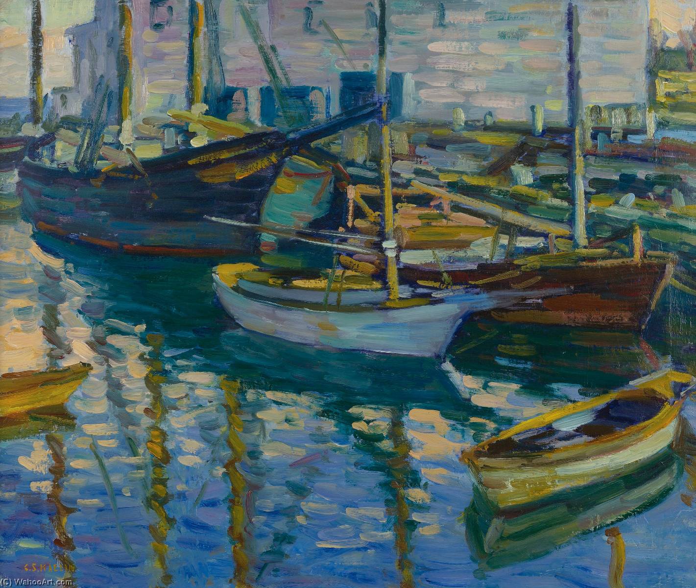 Boats At Dock — Charles Salis Kaelin