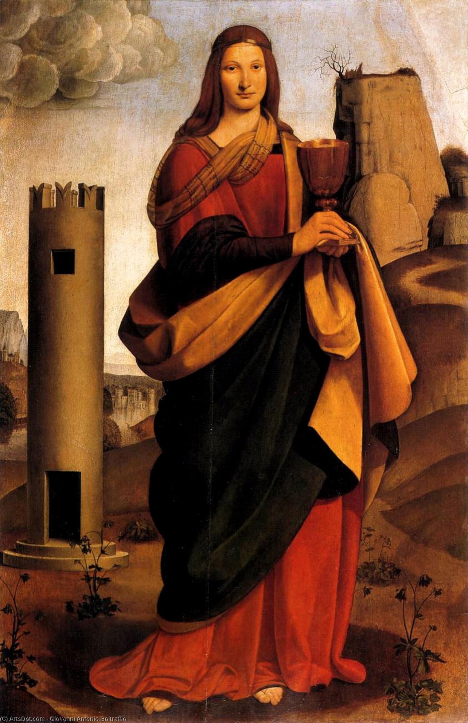 St Barbara — Джованни Антонио Больтраффио
