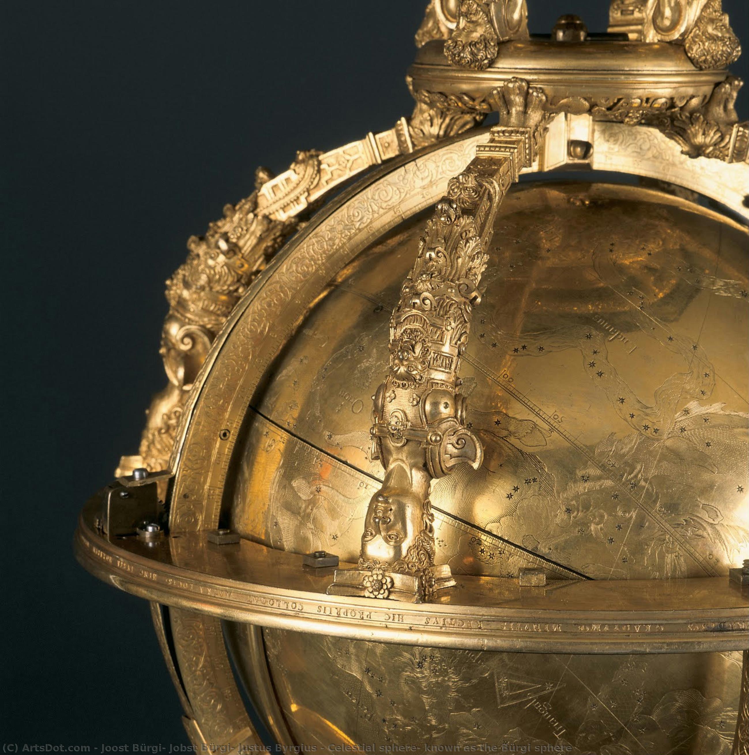 Celestial Sphere, Known As The Bürgi Sphere — Joost Bürgi, Jobst Bürgi, Justus Byrgius