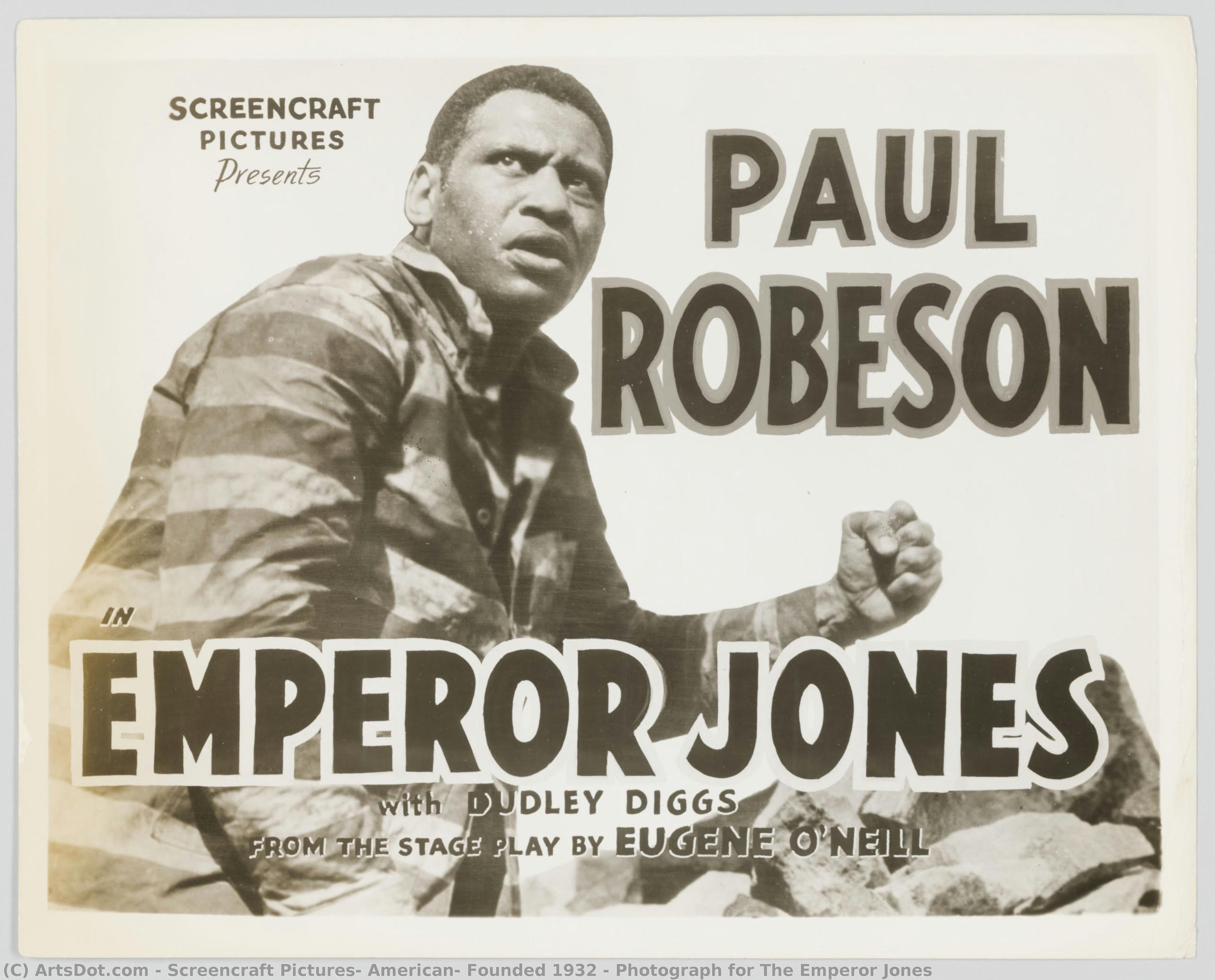 Photograph For The Emperor Jones — Screencraft Pictures, American, Founded 1932