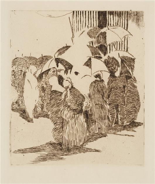 La Cola Frente A La Carnicería — Édouard Manet