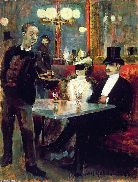 Parisian Café — Akseli Gallen-kallela