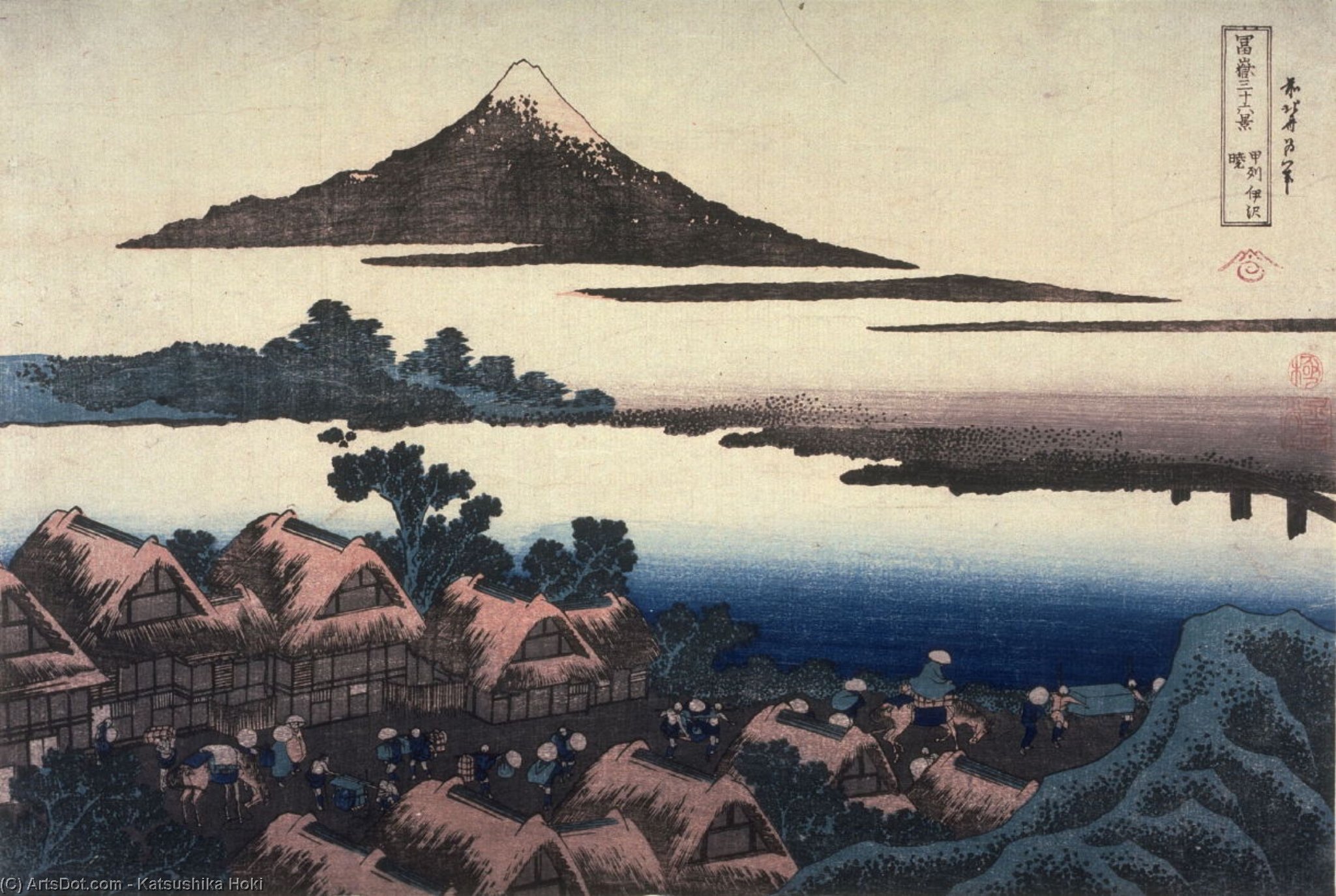 Dawn At Isawa In Kai Province, From The Series Thirty-six Views Of Mount Fuji — Katsushika Hokusai