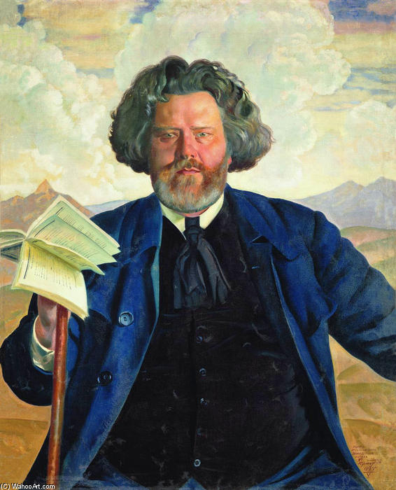 Portrait Of Maximilian Voloshin — Boris Mikhailovich Kustodiev