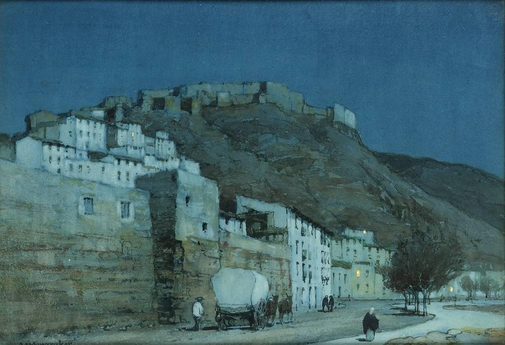 Moonlight, Malaga, Spain — Albert Moulton Foweraker