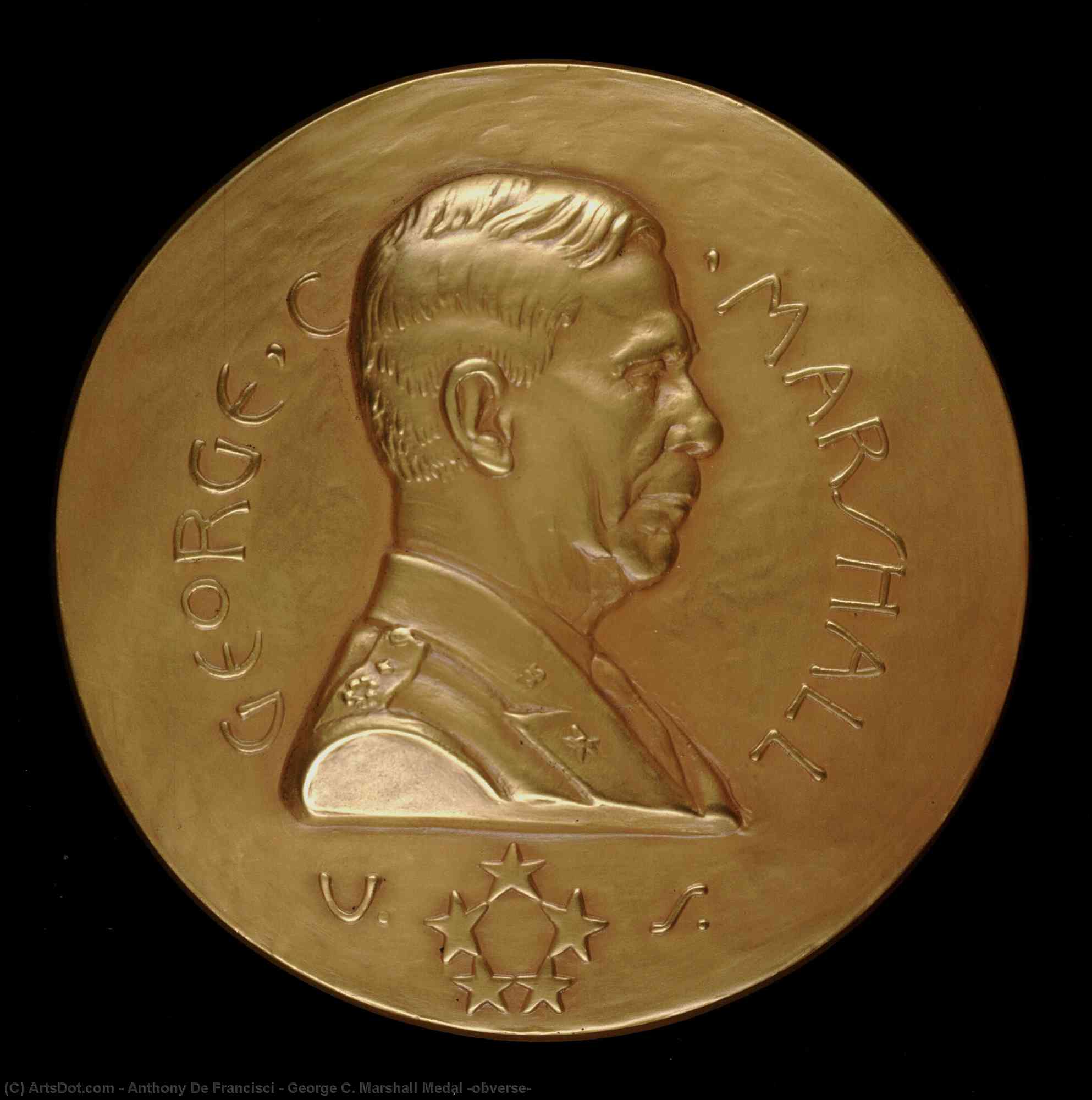 George C. Marshall Medal (obverse) — Энтони Де Франчиши