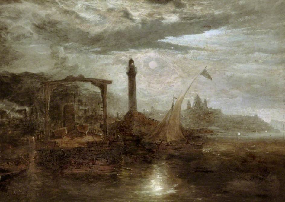 The Port Of Genoa, Moonlight — James Netherlands