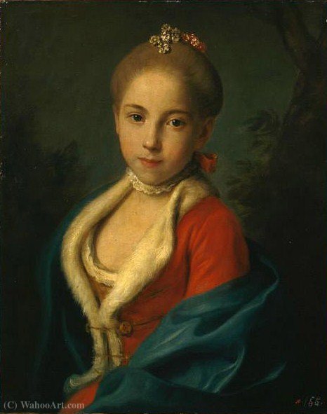 Portrait Of Catherine Petrovna Holstein-beck — Pietro Antonio Rotari