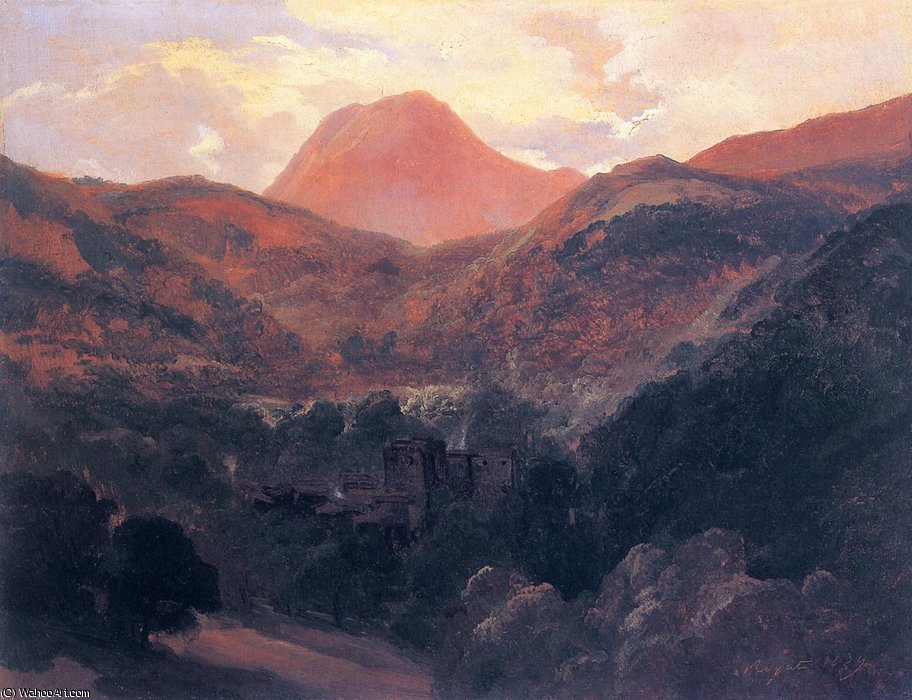 Blick Auf Den Puy De Dome Und Royat — Théodore Rousseau