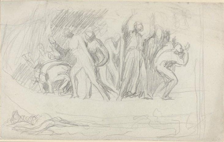 Study For ''the Deluge'' — George Romney