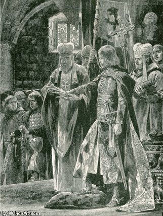 The Investiture Of William Ii With The Ring — Richard Caton Woodville