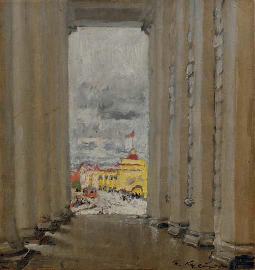 View Of Smolnyi Palace, St Petersburg — Boris Mikhailovich Kustodiev