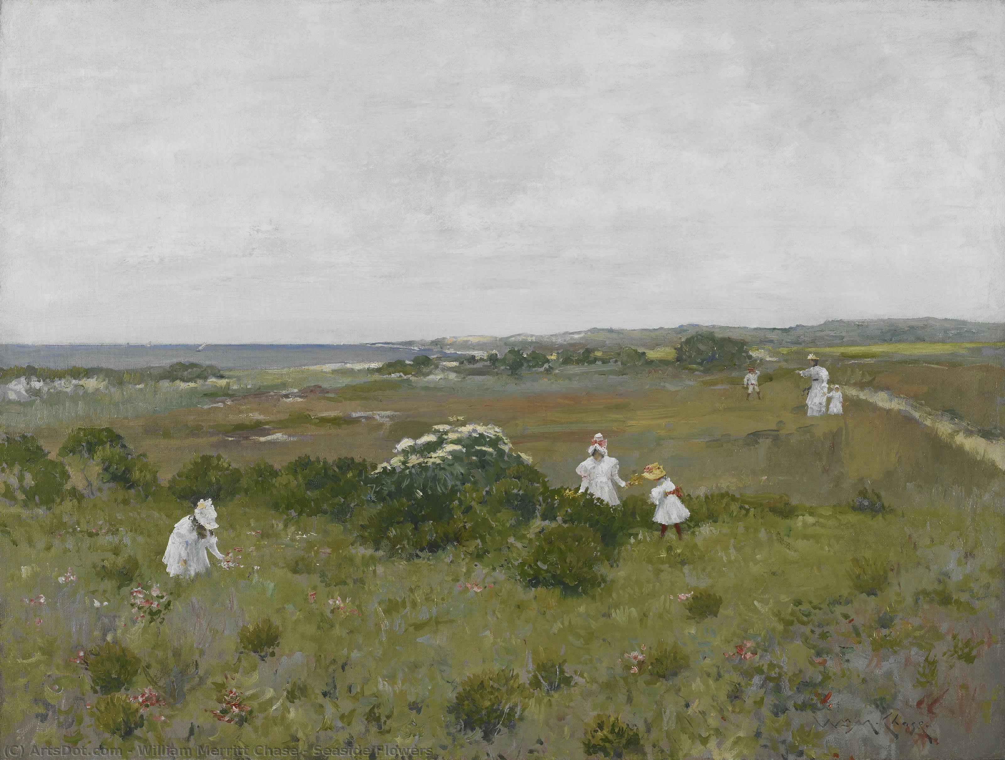 Seaside Flowers — William Merritt Chase