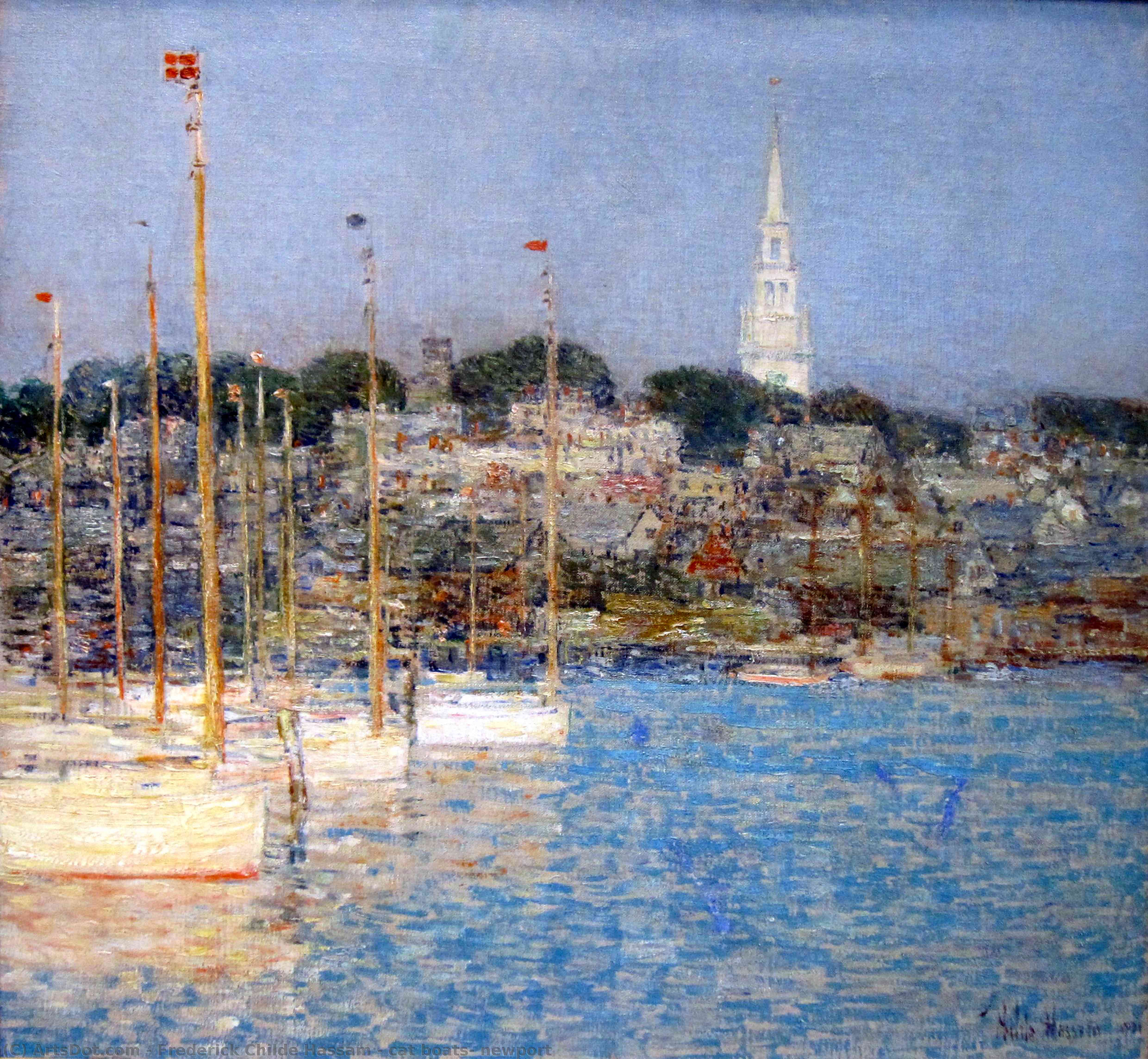 Cat Boats, Newport — Frederick Childe Hassam