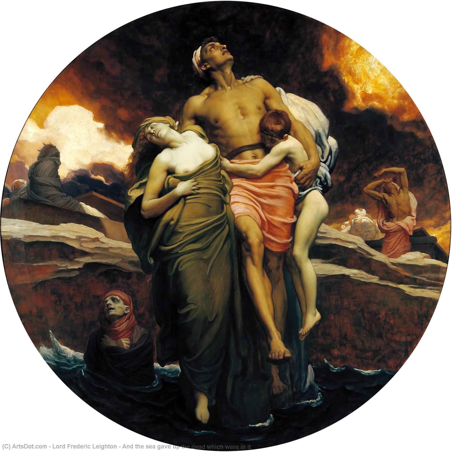 And The Sea Gave Up The Dead Which Were In It — Sir Frederic Lord Leighton