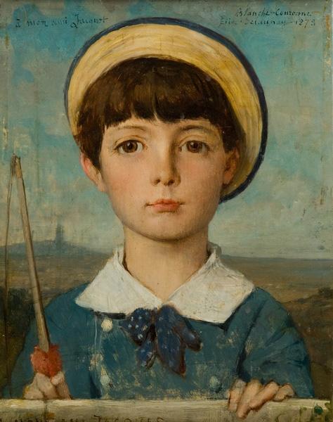 Portrait De Jacques Bizet, Enfant — Jules Elie Delauney