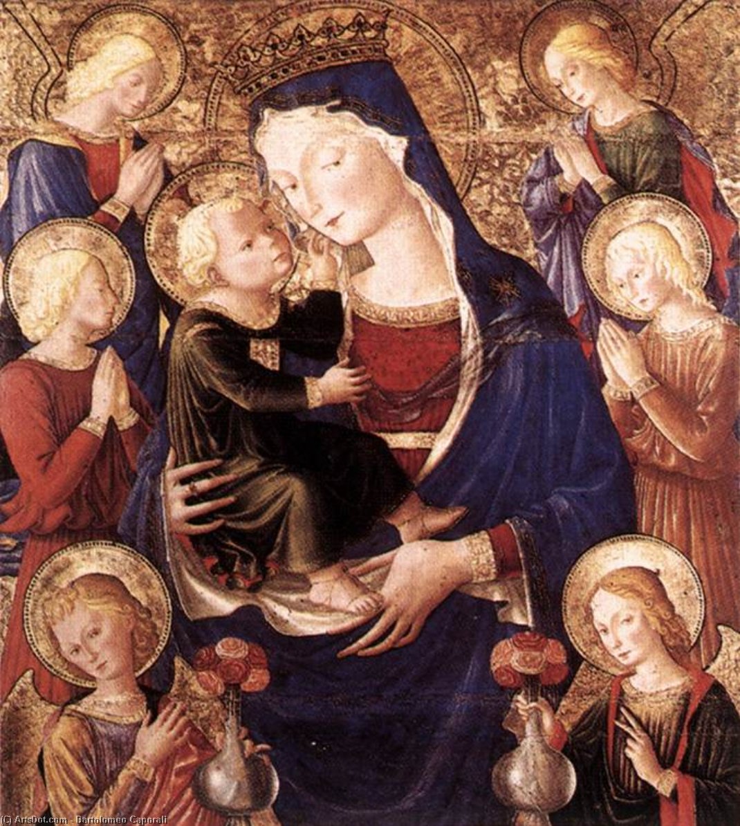 Virgin And Child With Angels — Bartolomeo Caporali
