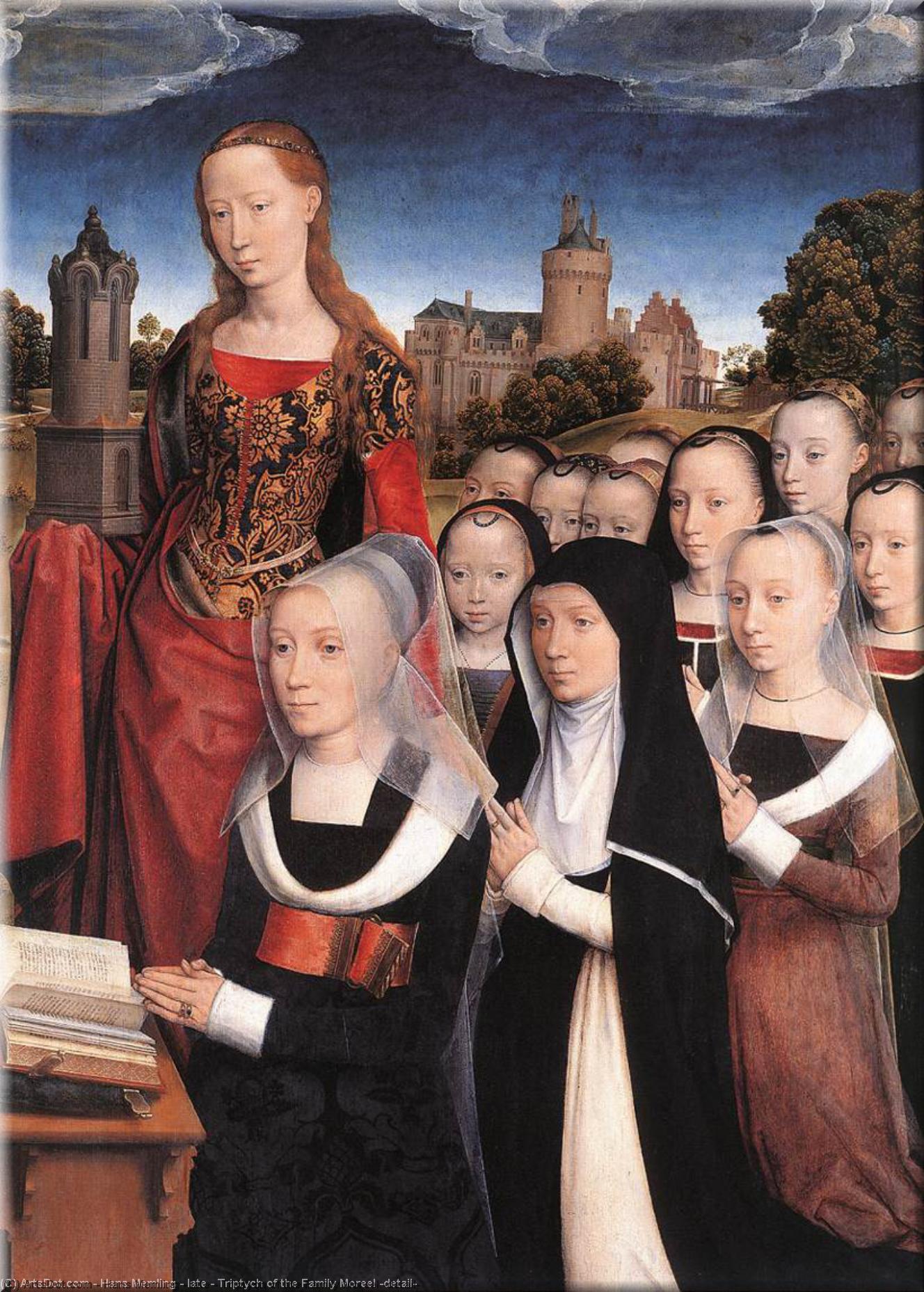 Late - Triptych Of The Family Moreel (detail) — Memling, Hans