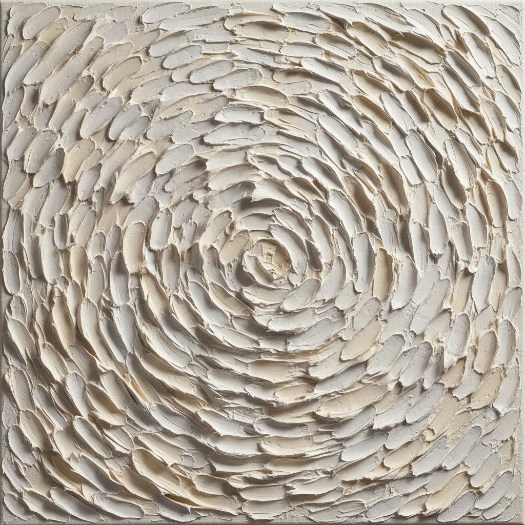 Eternal Unfolding: A Meditative Spiral Of Sculptural Ivory And Primordial Light — David Moreau