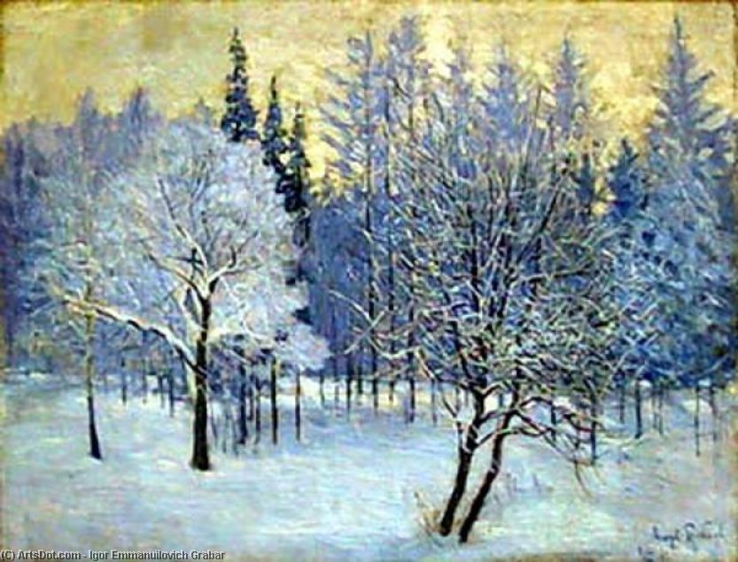 The Frost. Straw-coloured Sky — Igor Emmanuilovich Grabar