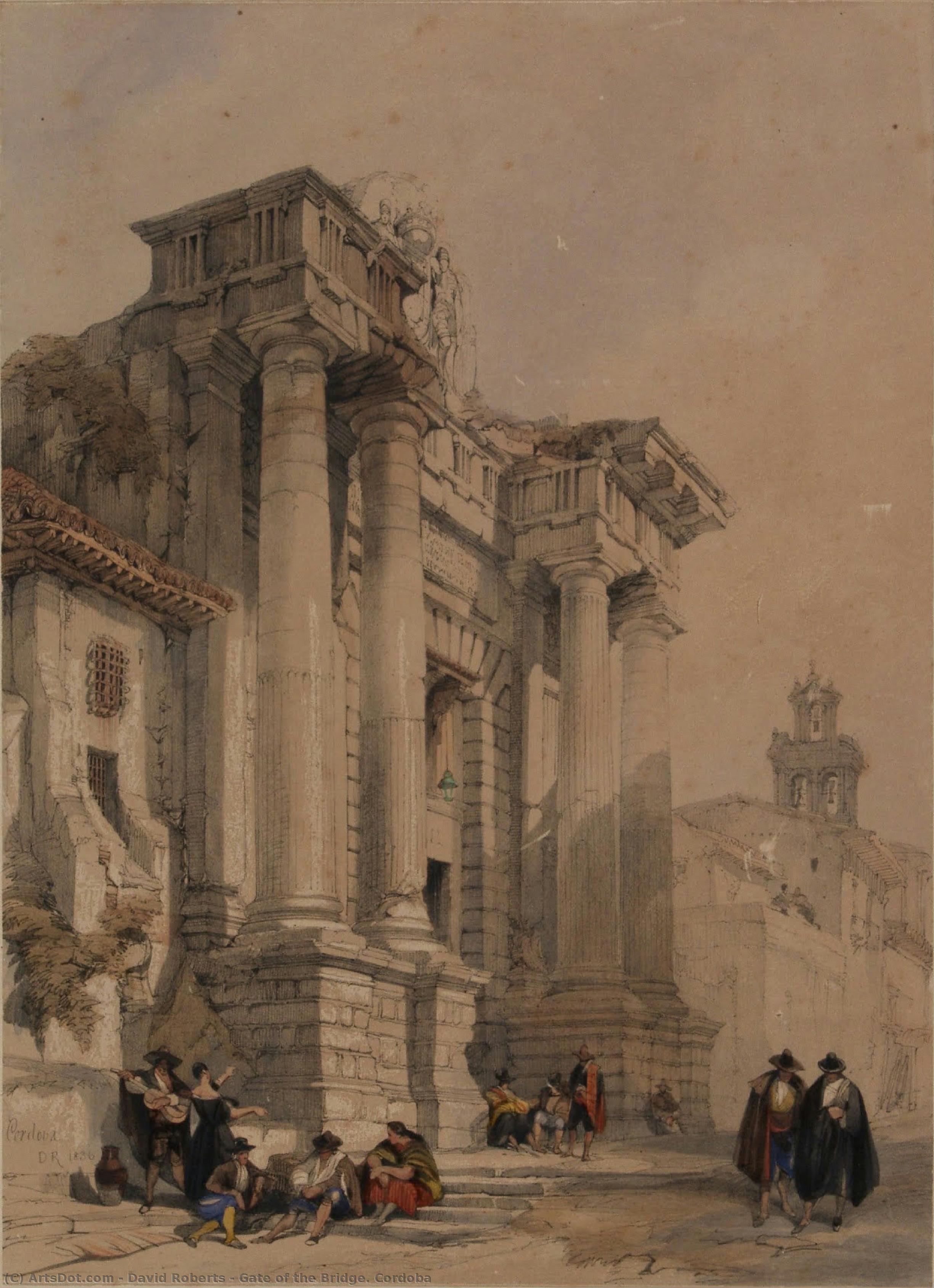 Gate Of The Bridge. Cordoba — David Roberts