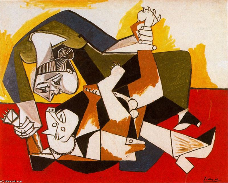 Woman Playing With Dog — Pablo Picasso