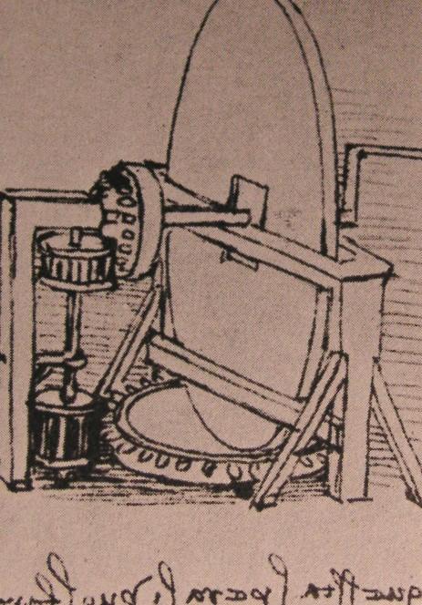 Título Traducido: Diseño Para Una Máquina Para Moler Lentes Convexos — Leonardo Da Vinci