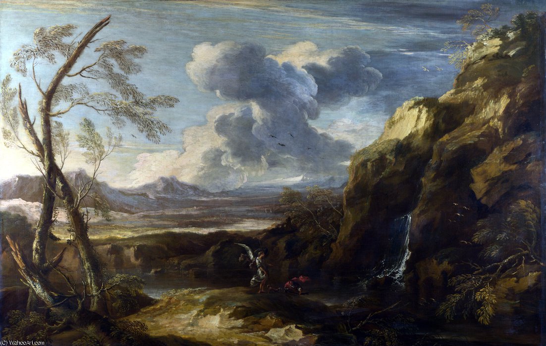 Landscape With Tobias And The Angel — Salvator Rosa
