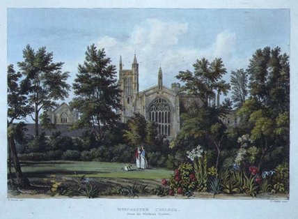 Winchester College From The Warden's Garden — William Westall