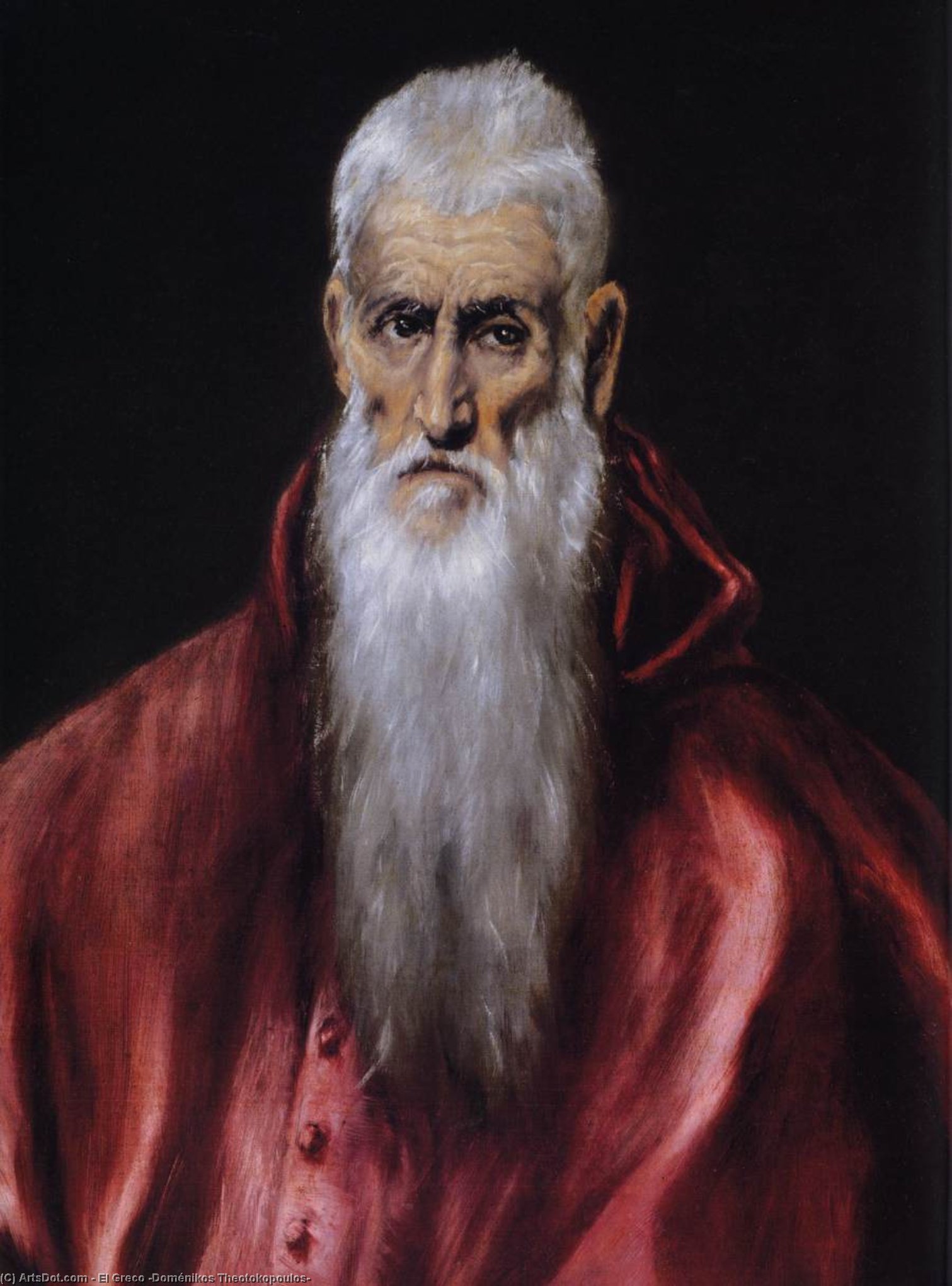 St Jerome As A Scholar (detail) — El Greco