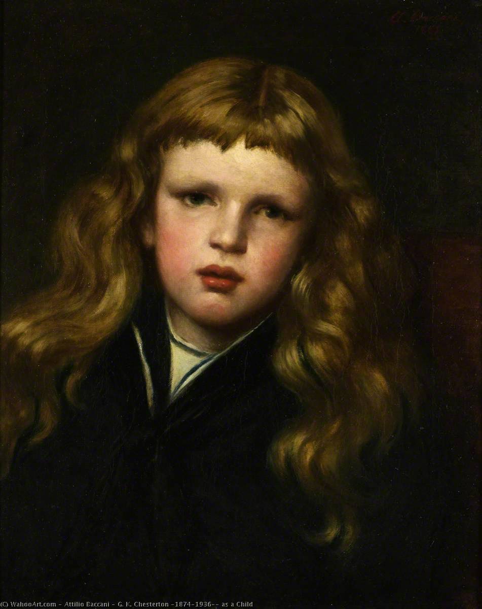 G. K. Chesterton (1874–1936), As A Child — Attilio Baccani